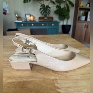 ALEX MARIE Slingback Shoes "Charlyn" in Spanish Sand Beige, Size 9